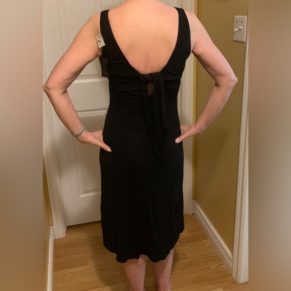 massimo dutti black dress - Picture 2 of 7
